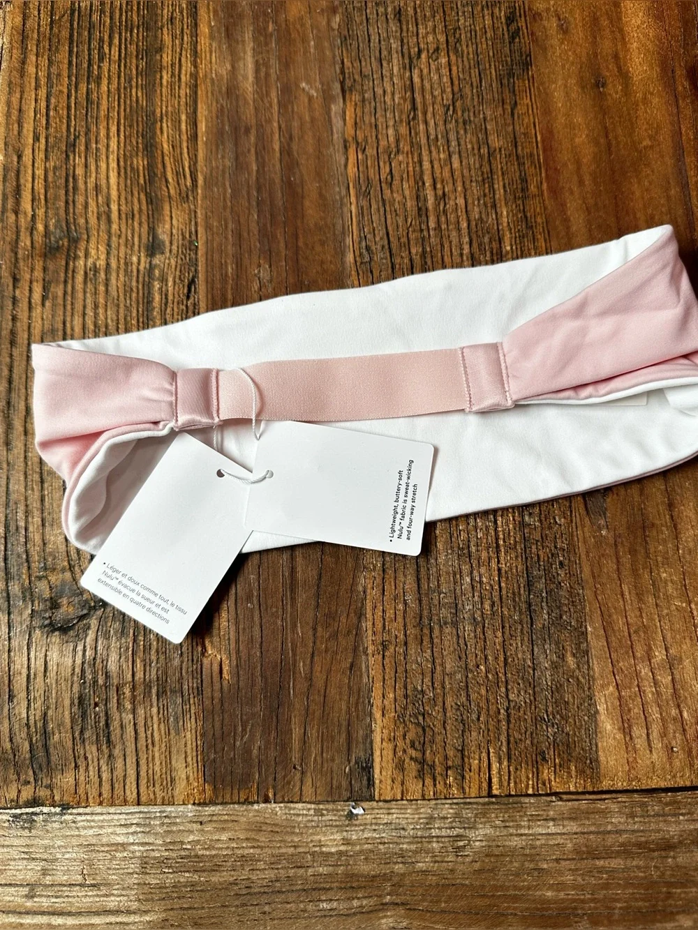 lululemon athletica Pale Pink Stretch Bandeau Headband